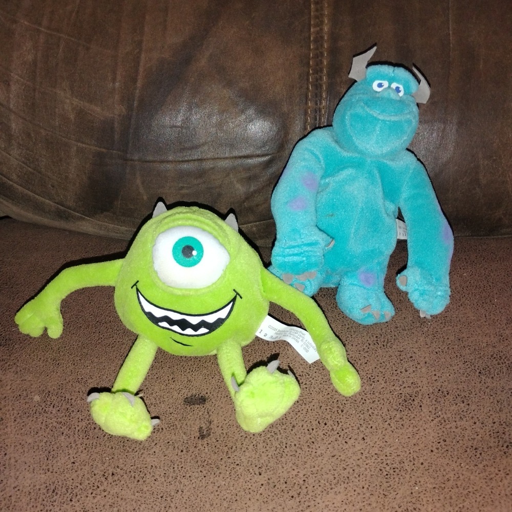 Disney Parks Pixar Monsters Inc Sulley and Mike Plush